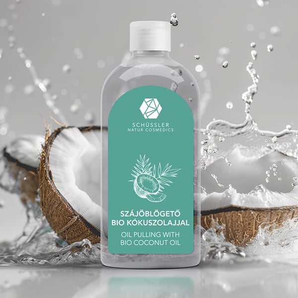 Schussler collutorio oil pulling olio di cocco bio menta