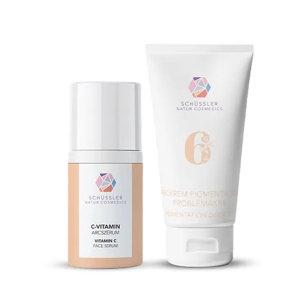 Schussler Nr. 6 Set schiarente viso crema + siero vitamina C