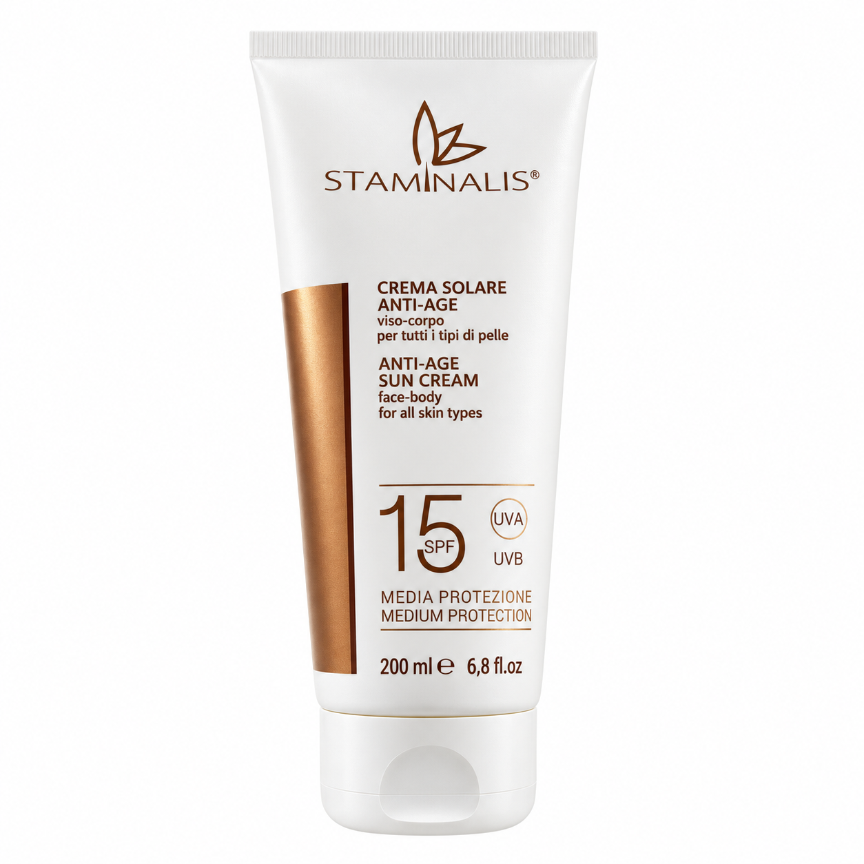 Staminalis Anti-Age SPF 15 crema solare 200 ml viso e corpo