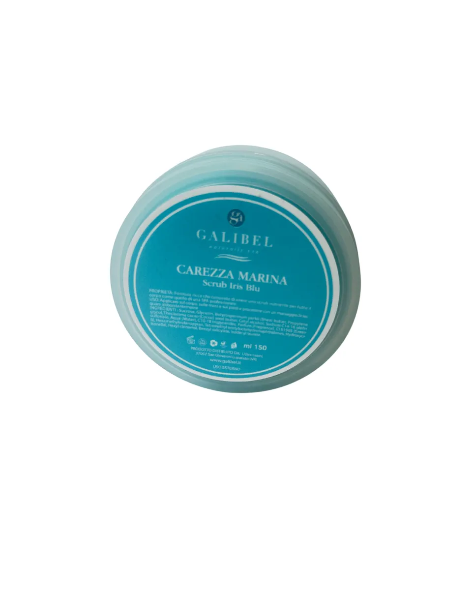 Galibel Carezza Marina scrub corpo iris blu
