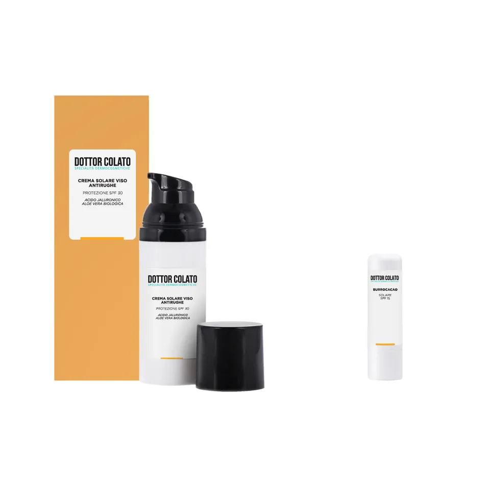 Dottor Colato Kit Solare Viso SPF30 Burrocacao SPF15