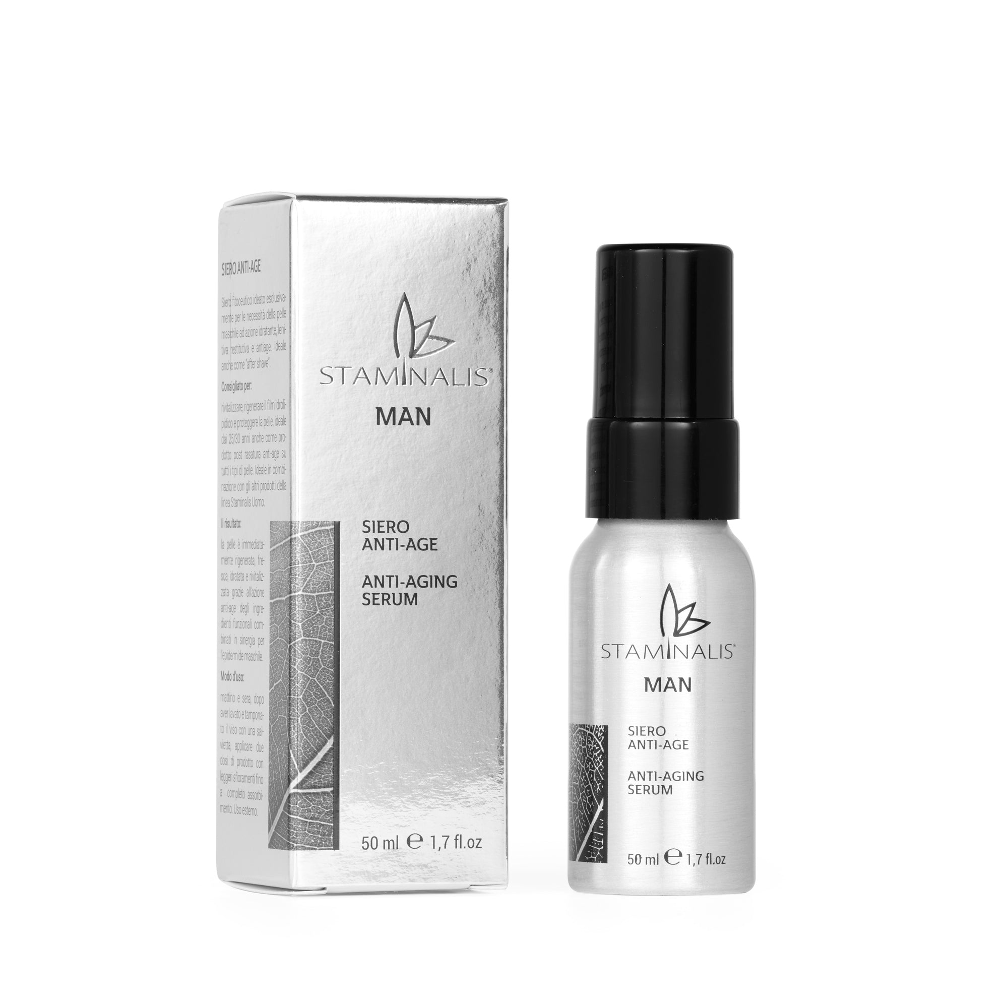 Staminalis Siero Anti Età Uomo 50 ml idratante