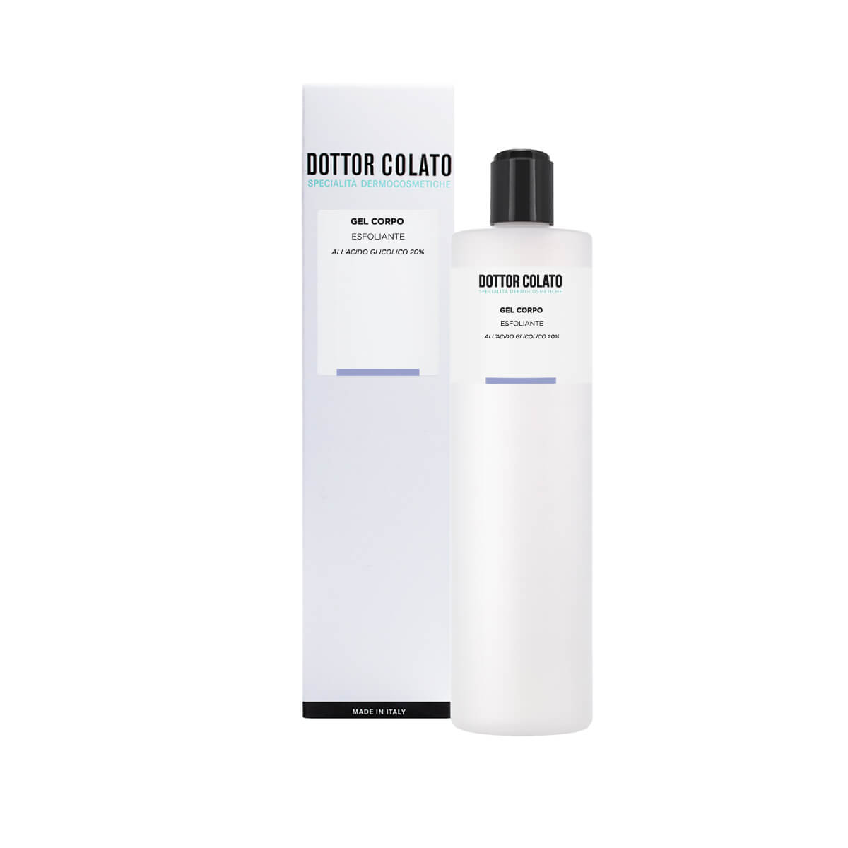Dottor Colato Gel Esfoliante Viso Corpo Acido Glicolico 20%
