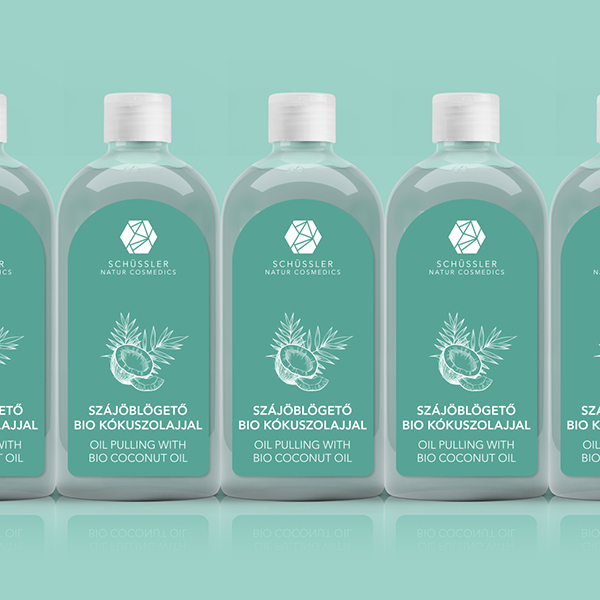 Schussler collutorio oil pulling olio di cocco bio menta