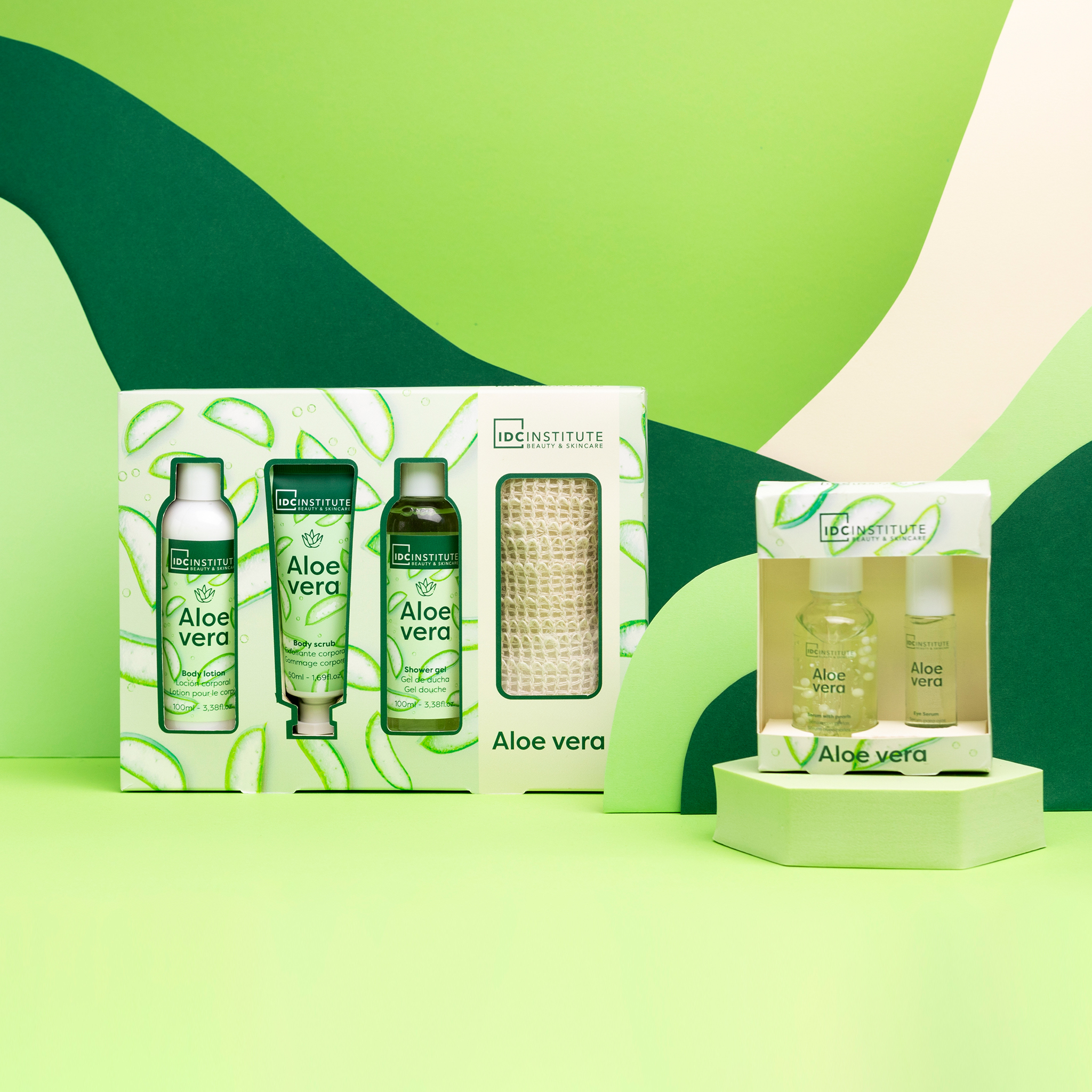 IDC Institute Aloe Vera Set Regalo Viso e Corpo Idr ratante