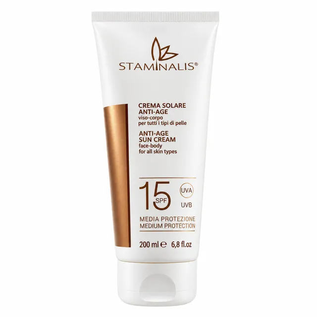 Staminalis Anti-Age SPF 15 crema solare 200 ml viso e corpo