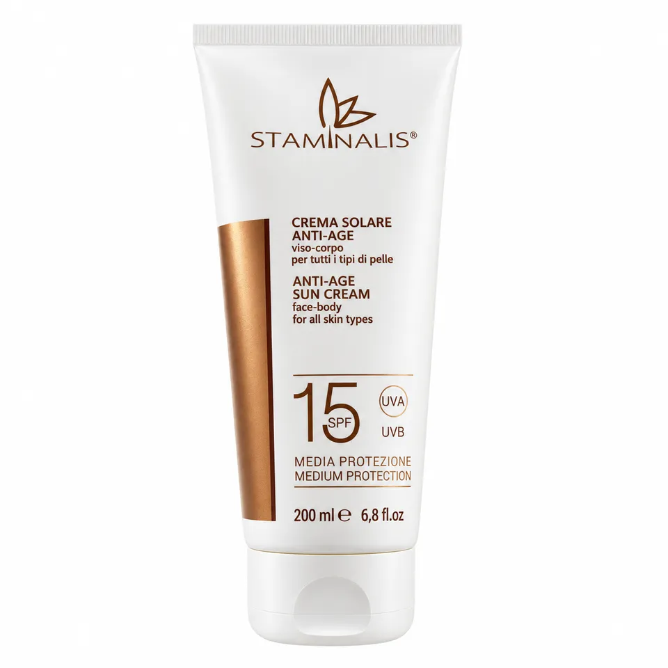 Staminalis Anti-Age SPF 15 crema solare 200 ml viso e corpo