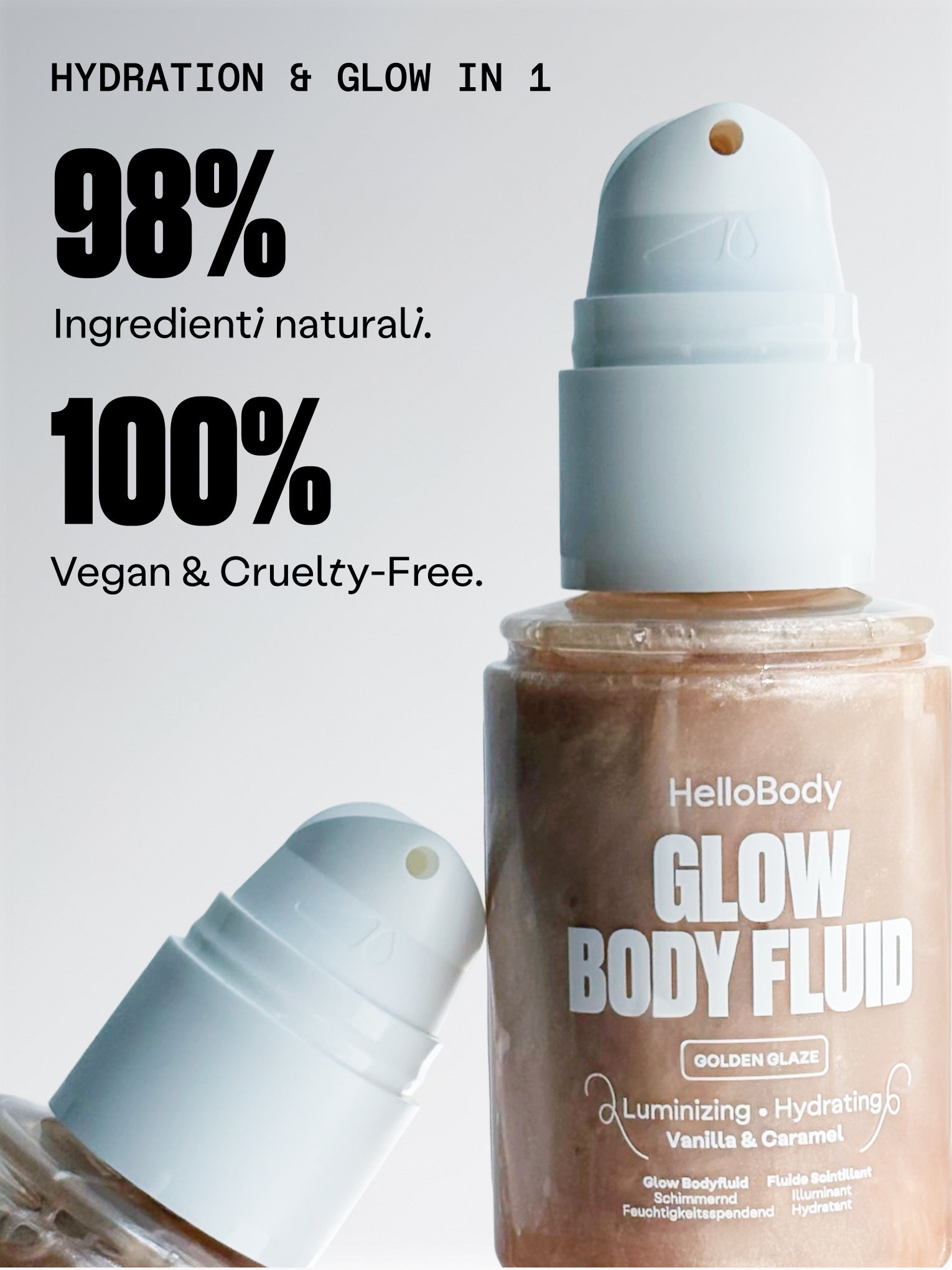 HelloBody Glow Body Fluid Fluido Corpo Illuminante