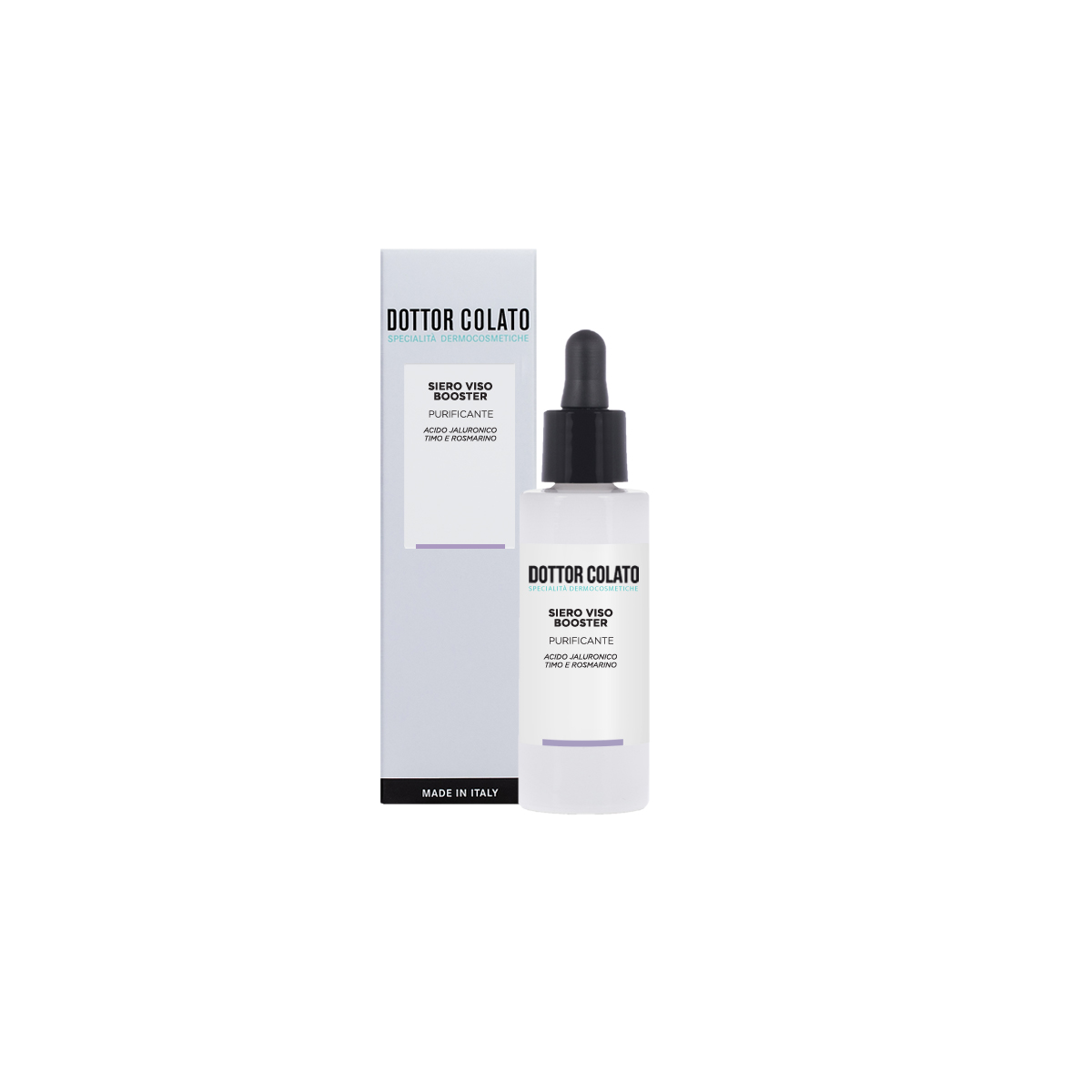 Dottor Colato Siero booster viso purificante pelli grasse