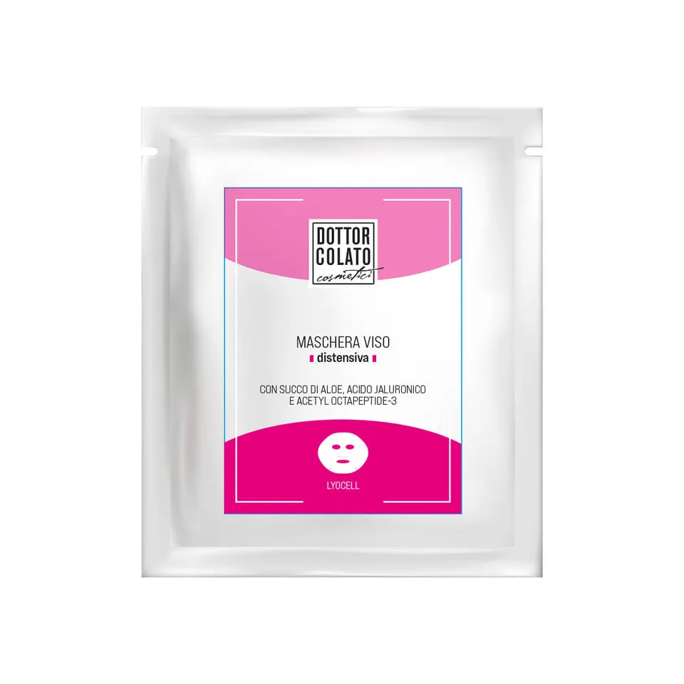 Dottor Colato Lyocell Maschera Viso Distensiva
