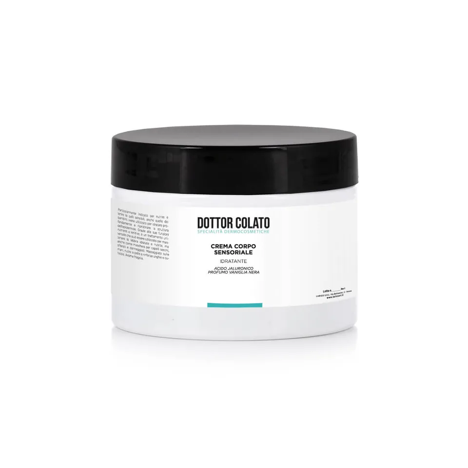 Dottor Colato Crema Corpo Idratante Vaniglia Nera Ialuronico