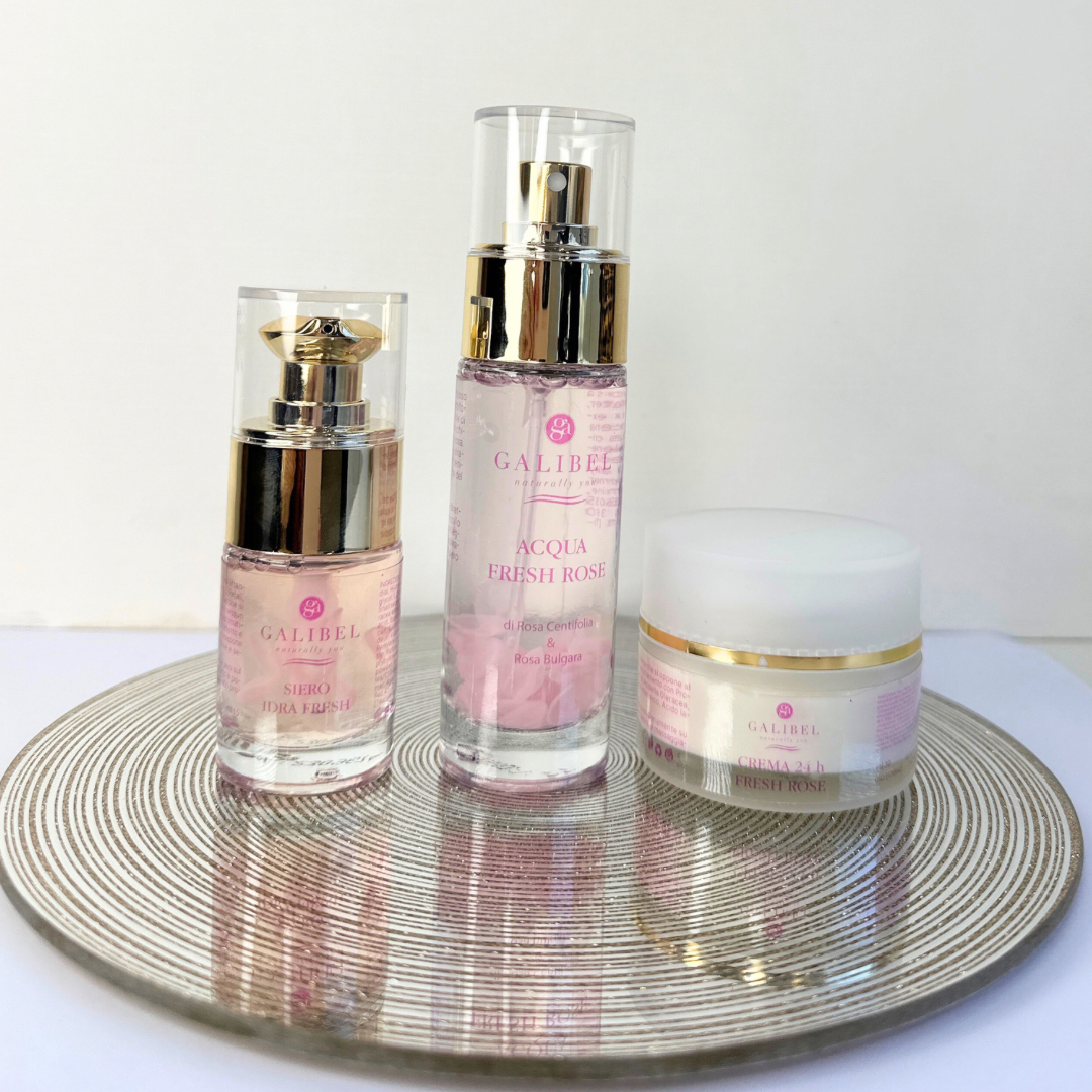 Galibel Fresh Rose kit viso nutriente ai petali