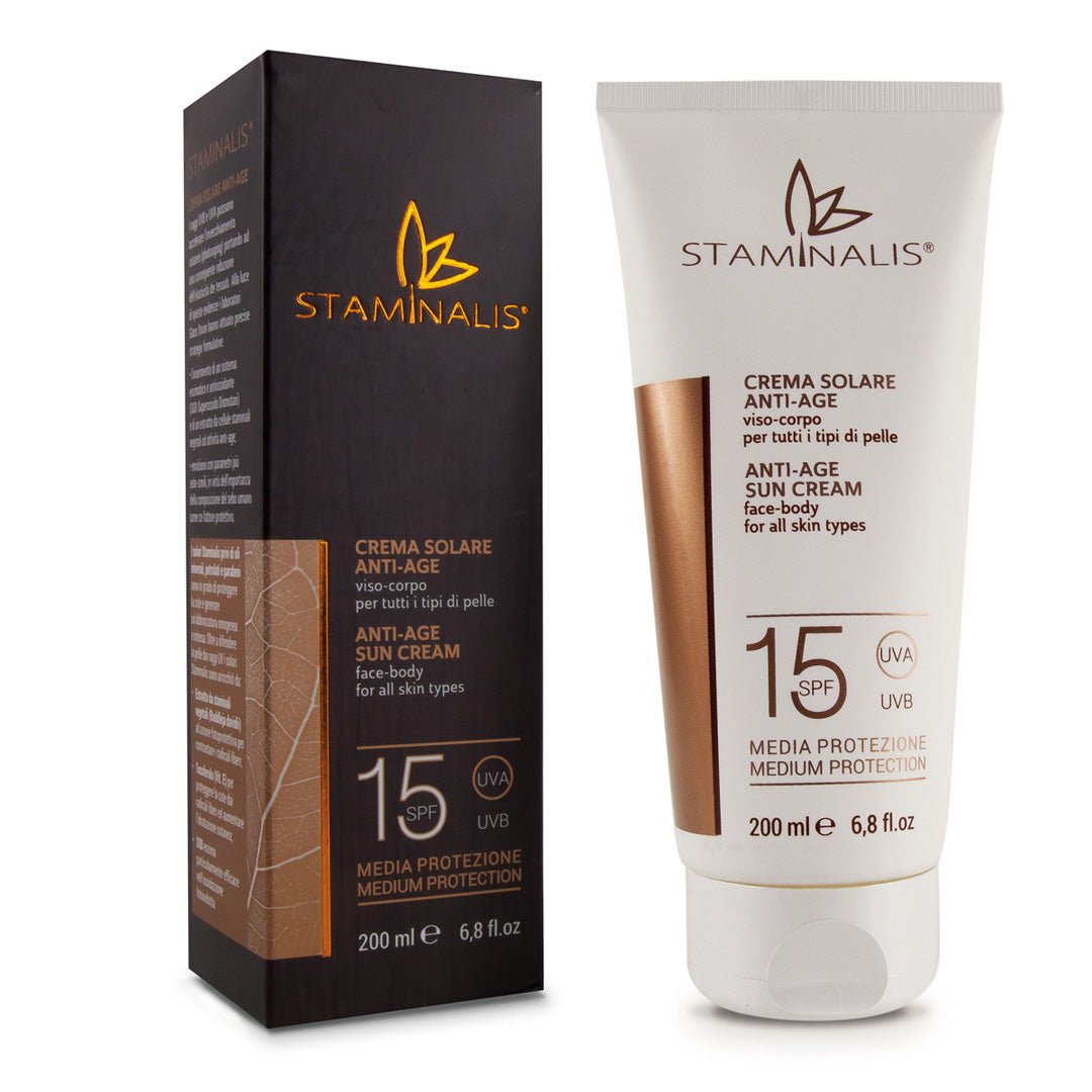 Staminalis Anti-Age SPF 15 crema solare 200 ml viso e corpo