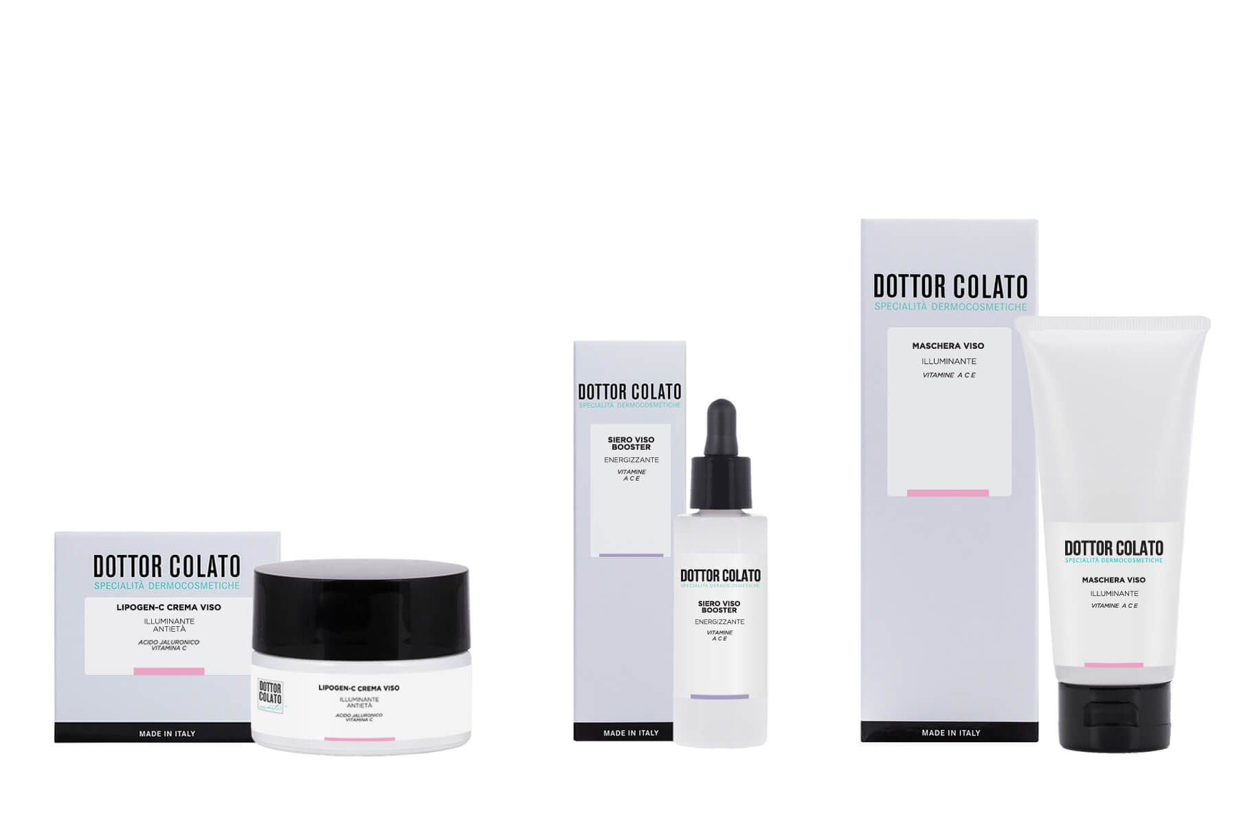 Dottor Colato Kit Viso Vitamine A C E trattamento viso