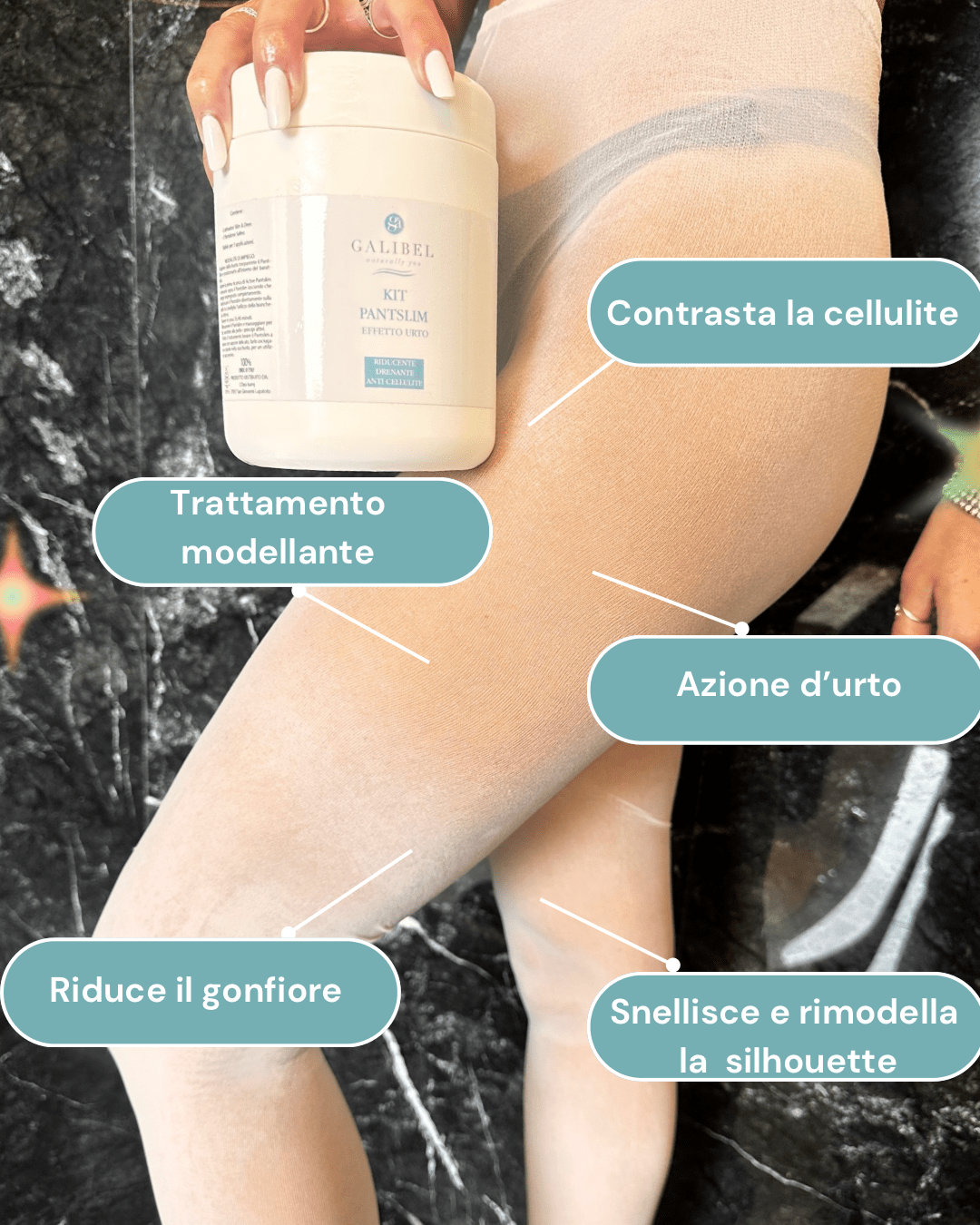 Galibel PantSlim kit drenante sauna 3 trattamenti