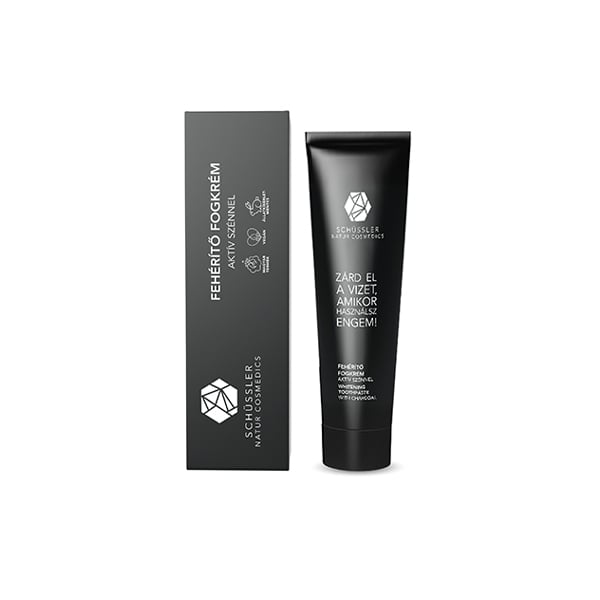 Schussler dentifricio sbiancante carbone attivo