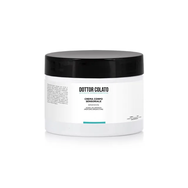 Dottor Colato Crema Corpo Idratante Acido Ialuronico Argan e Iris