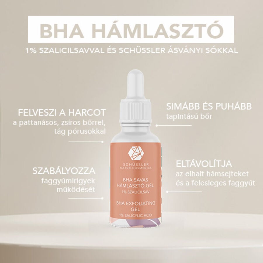 Schussler Natur Gel Esfoliante BHA Pelle Grassa Viso