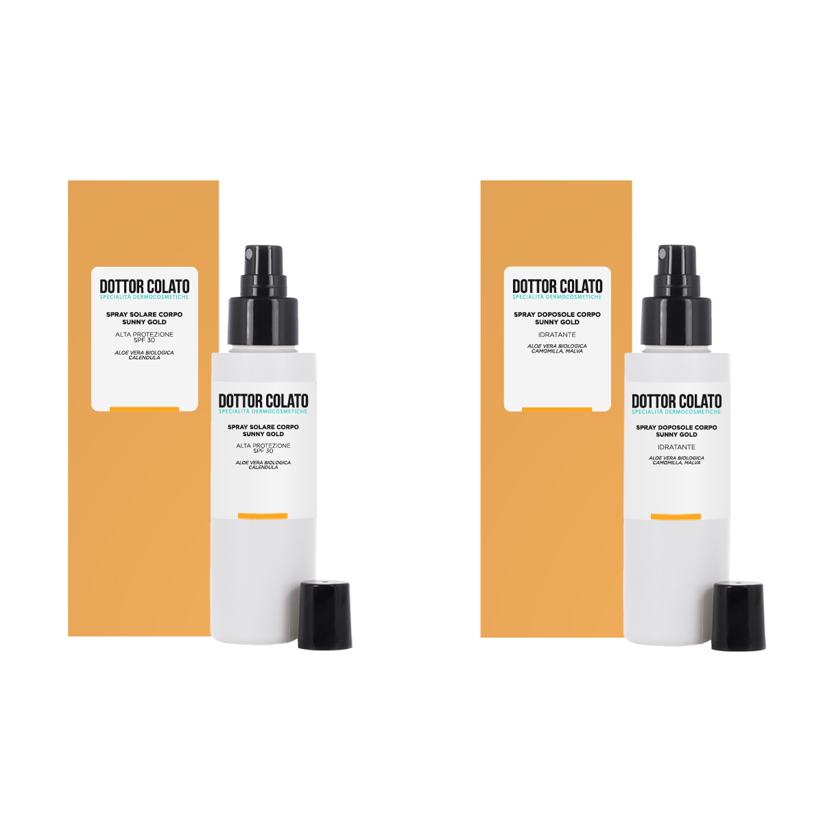 Dottor Colato Kit Solare Spray SPF 30 + Doposole Corpo Protezione