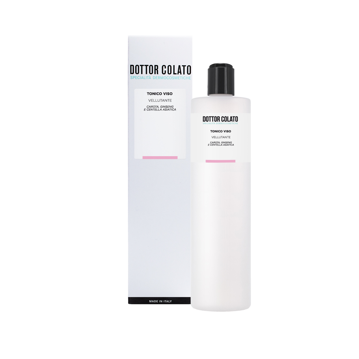 Dottor Colato Tonico viso carota ginseng pelli secche