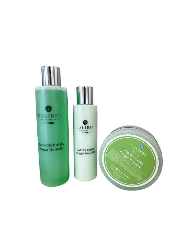 Galibel Pioggia Tropicale kit corpo 3 pezzi esfoliante