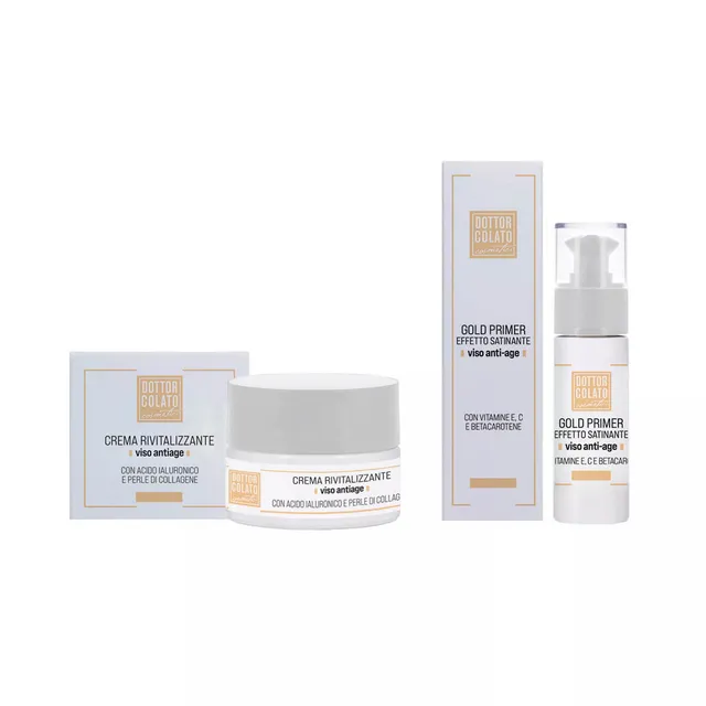 Dottor Colato Crema Viso Rivitalizzante + Gold Primer Kit Viso