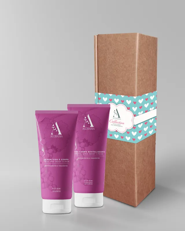 Alerasia Kit Armonia Scrub e Crema Viso Corpo Uva
