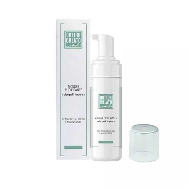 Dottor Colato Mousse Detergente Purificante Salicilico Niacinamide