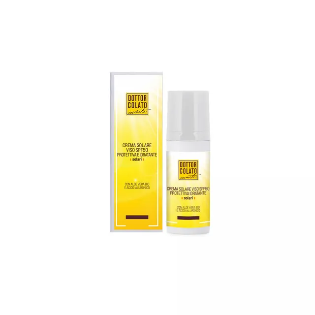 Dottor Colato Crema Solare Viso SPF50 Protettiva Idratante