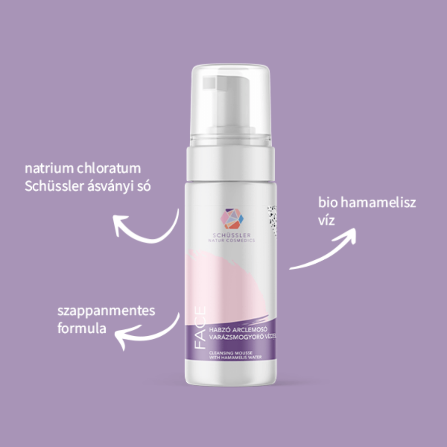 Schussler detergente viso schiumogeno amamelide pelle sensibile