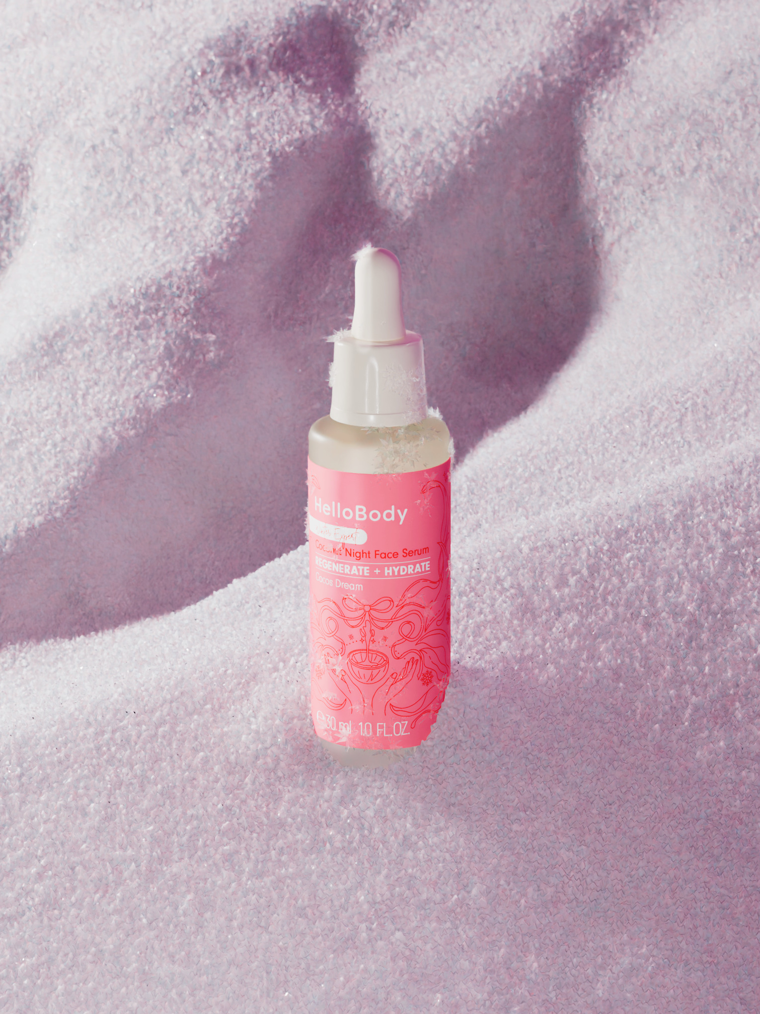 HelloBody Winter Expert siero viso notte 30 ml aloe