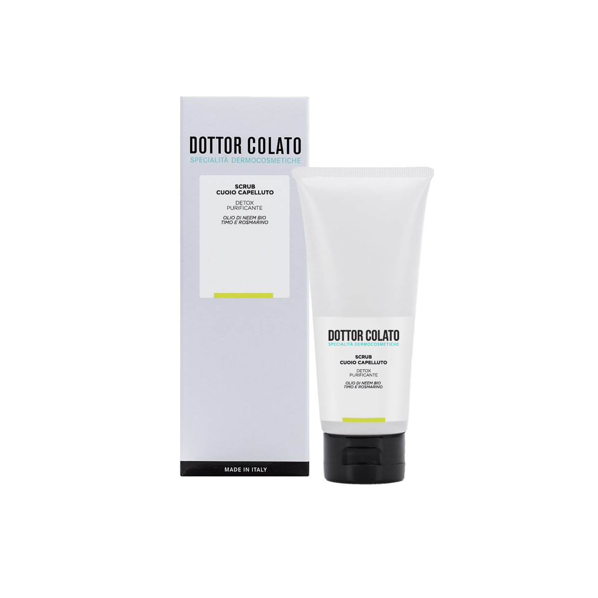 Dottor Colato Scrub Cuoio Capelluto Detox Olio di Neem Bio