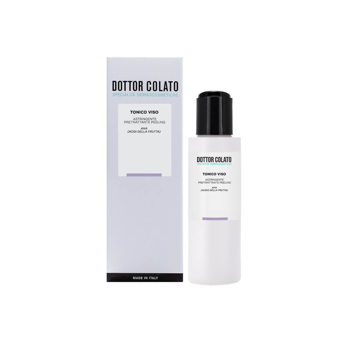Dottor Colato Tonico Viso AHA Astringente Pretrattamento Peeling