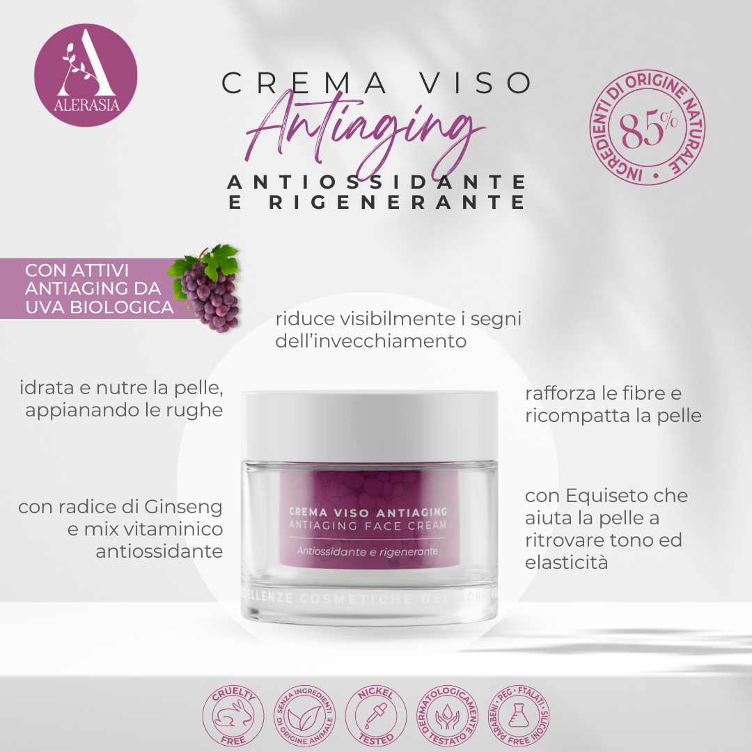 Alerasia Antiaging crema viso antirughe elasticizzante